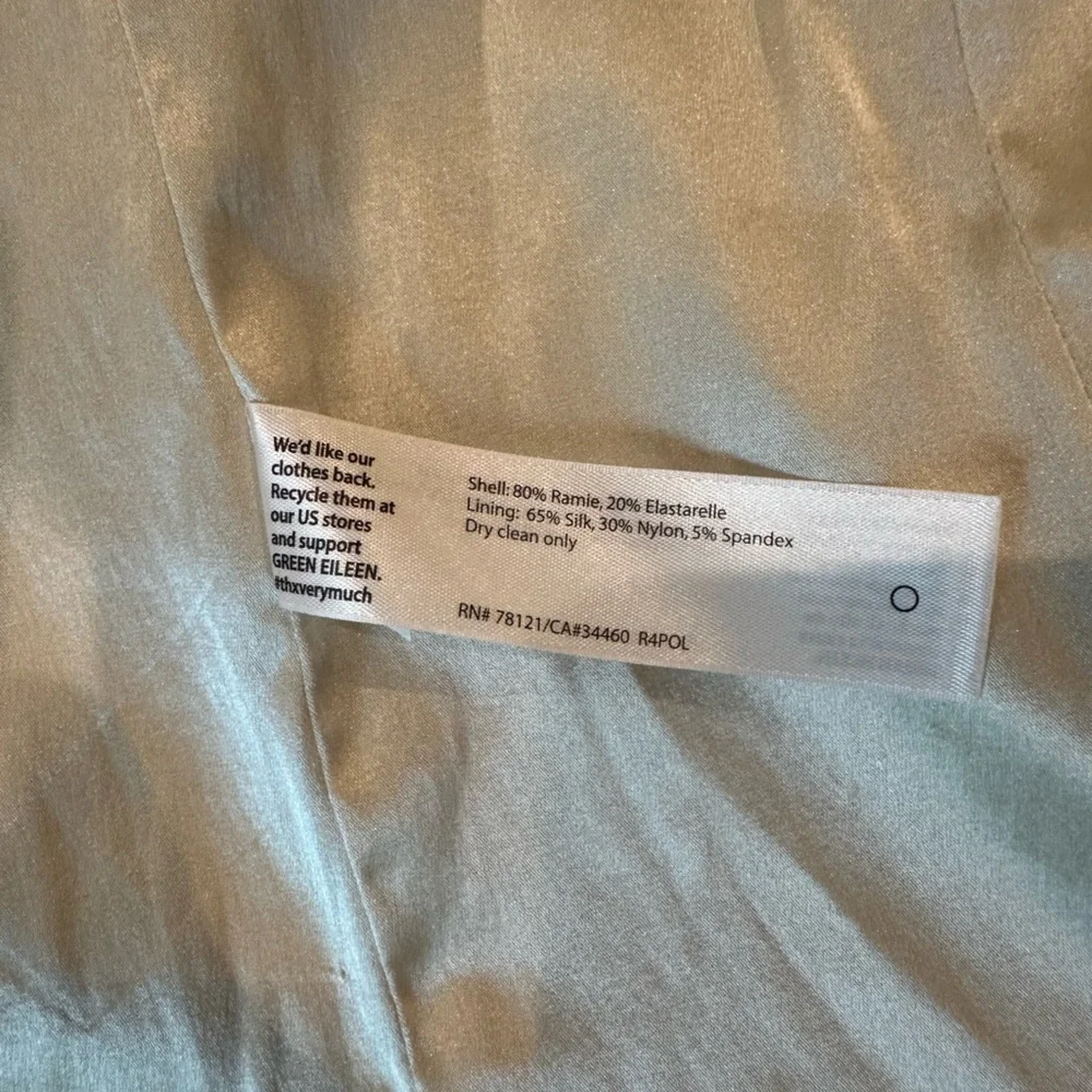 Eileen Fisher Cream Blazer Modern Tailored Design - Picture 4 of 8